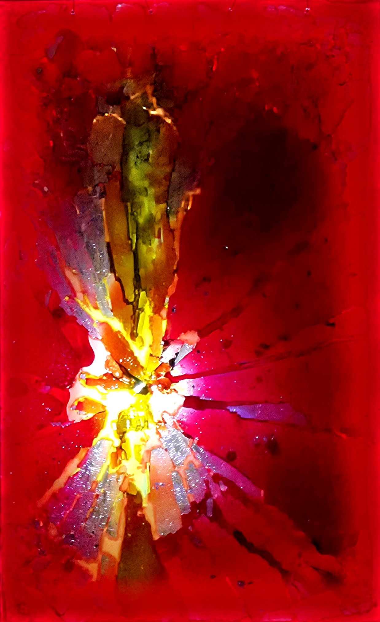 SplitterGlas Gelb und Rot